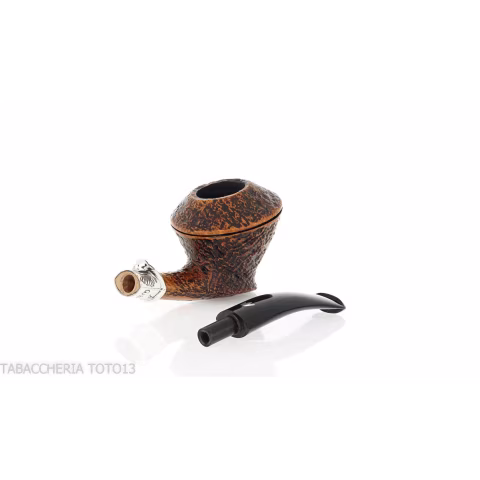 Fiamma di Re gazza ladra pipe Bullmoose sandblasted briar shape-Fiamma Di Re