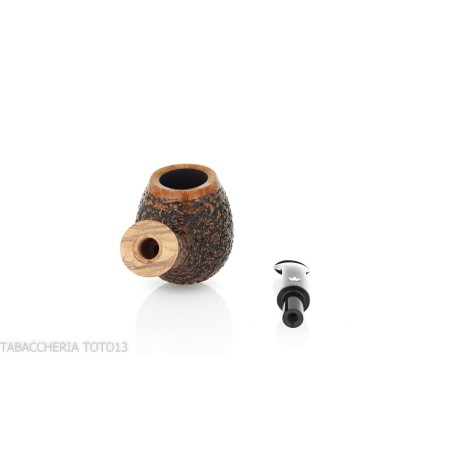 Pipe ovoïde Fiamma di Re Erica en bruyère rustique - Pipe Pour le Tabac - Racine naturelle