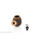 Fiamma di Re Erica egg-shaped pipe in rustic briar Fiamma di Re di Andrea Pascucci Fiamma Di Re