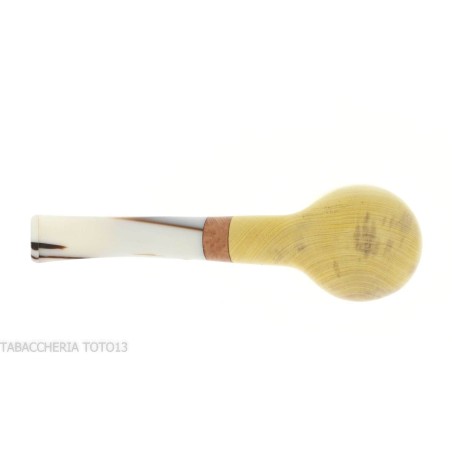 Pipe de billard courbée forme Tom Spanu en bois de citronnier - Pipe Pour le Tabac - Bois de citron