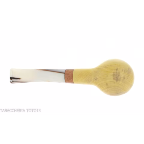 Tom Spanu shape Bent billiard pipe in lemon wood-Tom Spanu