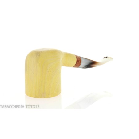 Pipe de billard courbée forme Tom Spanu en bois de citronnier - Pipe Pour le Tabac - Bois de citron