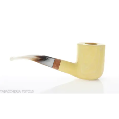 Pipe de billard courbée forme Tom Spanu en bois de citronnier - Pipe Pour le Tabac - Bois de citron