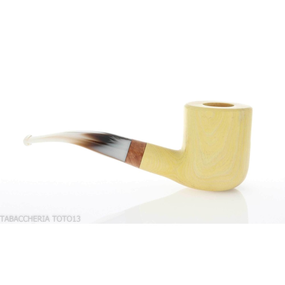 Pipa de billar curvada con forma de Tom Spanu en madera de limón - Pipas de Tabaco