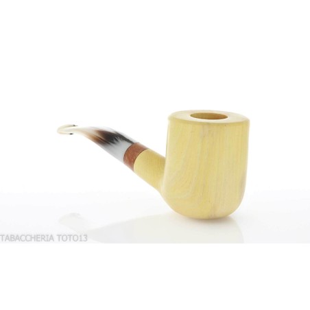 Pipa de billar curvada con forma de Tom Spanu en madera de limón - Pipas de Tabaco
