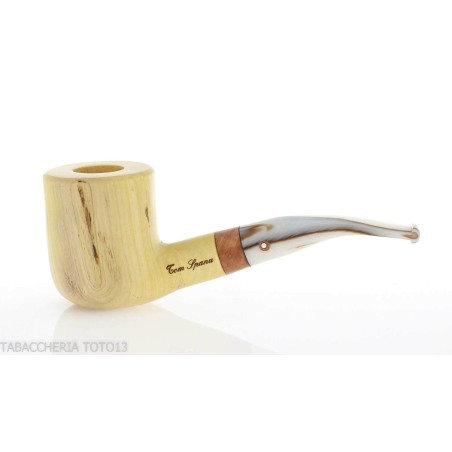 Pipe de billard courbée forme Tom Spanu en bois de citronnier - Pipe Pour le Tabac - Bois de citron