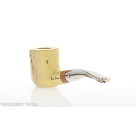 Pipe de billard courbée forme Tom Spanu en bois de citronnier - Pipe Pour le Tabac - Bois de citron