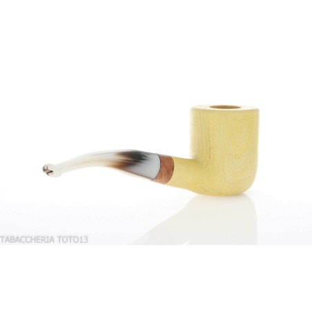 Pipe de billard courbée forme Tom Spanu en bois de citronnier - Pipe Pour le Tabac - Bois de citron