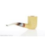 Tom Spanu shape Bent billiard pipe in lemon wood-Tom Spanu