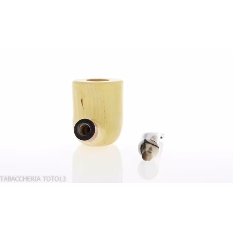 Tom Spanu forma Bent billiard pipa in legno di limone - Pipe