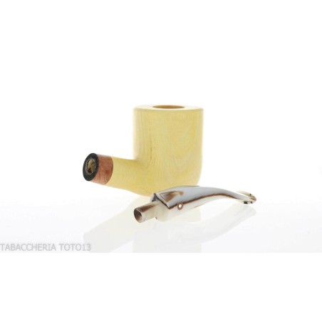 Pipe de billard courbée forme Tom Spanu en bois de citronnier - Pipe Pour le Tabac - Bois de citron