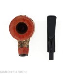 Pipe de billard courbe en liège par Tom Spanu - Pipe Pour le Tabac - Racine naturelle