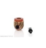 Curved billiard pipe made of cork by Tom Spanu - Tobacco Pipes - Natural root