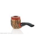 Pipe de billard courbe en liège par Tom Spanu - Pipe Pour le Tabac - Racine naturelle
