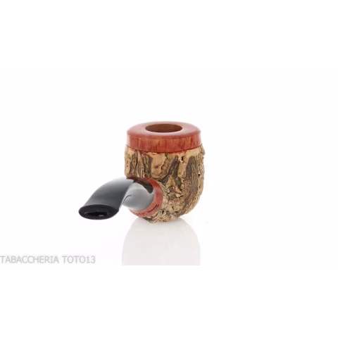 Curved billiard pipe made of cork by Tom Spanu - Tobacco Pipes - Natural root