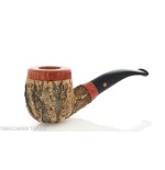 Curved billiard pipe made of cork by Tom Spanu - Tobacco Pipes - Natural root
