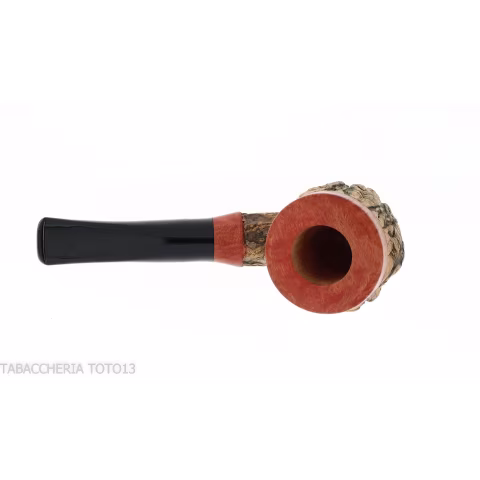 Curved billiard pipe made of cork by Tom Spanu - Tobacco Pipes - Natural root