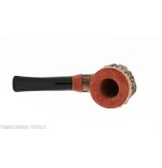 Pipe de billard courbe en liège par Tom Spanu - Pipe Pour le Tabac - Racine naturelle