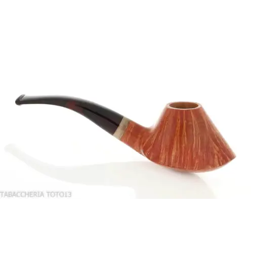 Tom Spanu volcano-shaped pipe in Erica Scoparia Sarda briar - Tobacco Pipes - Natural root