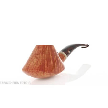 Tom Spanu volcano-shaped pipe in Erica Scoparia Sarda briar Tom Spanu pipe Tom Spanu