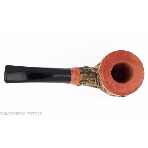 Tom Spanu pipe Pot curved cork pipe - Tobacco Pipes - Natural root