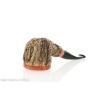 Tom Spanu pipe Pot curved cork pipe - Tobacco Pipes - Natural root