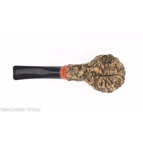 Tom Spanu pipe Pot curved cork pipe - Tobacco Pipes - Natural root