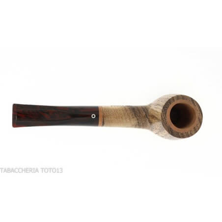 New look strips series pipe, zebrano finish, straight billiard shape Talamona pipe Talamona