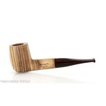 New look strips series pipe, zebrano finish, straight billiard shape Talamona pipe Talamona