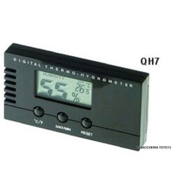 Slim rectangular digital thermometer hygrometer