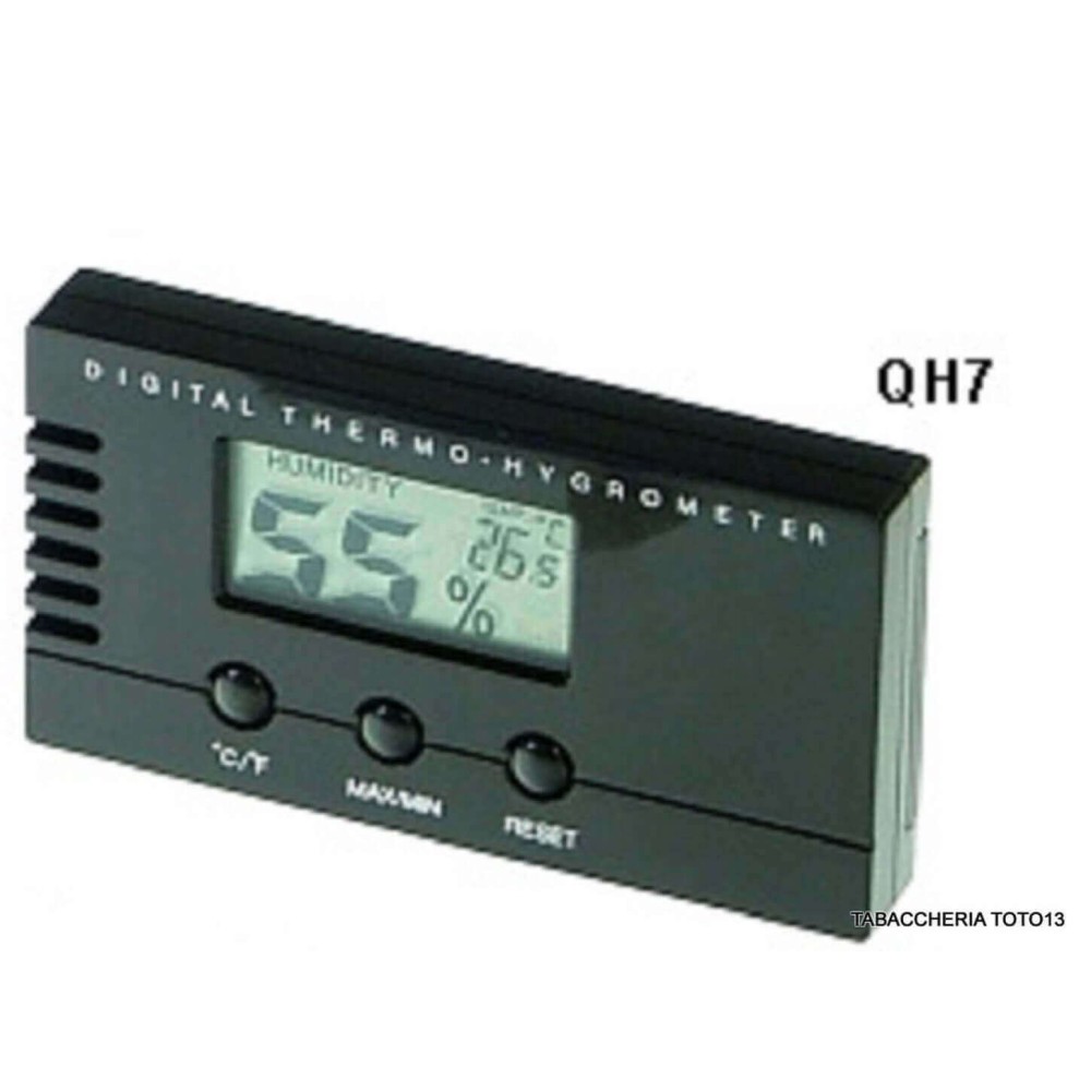Slim rectangular digital thermometer hygrometer - Humidification & Maintenance