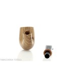 Pfeife der Strips-Serie im neuen Look, Zebrano-Finish, gebogene Billardform - Tabakpfeifen
