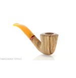 Pfeife der Oliver-Serie, natürliches Olivenfinish, gebogene Dublin-Form - Tabakpfeifen