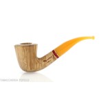 Pfeife der Oliver-Serie, natürliches Olivenfinish, gebogene Dublin-Form - Tabakpfeifen