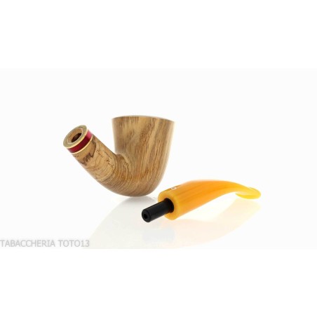 Pipa serie Oliver, acabado oliva natural, forma curva Dublin-Talamona