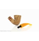 Pipa serie Oliver, acabado oliva natural, forma curva Dublin-Talamona