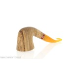 Pfeife der Oliver-Serie, natürliches Olivenfinish, gebogene Dublin-Form - Tabakpfeifen