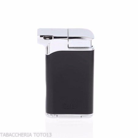 Accendino Colibrì Pacific nero e cromo con pressatabacco - Accendini