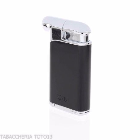 Accendino Colibrì Pacific nero e cromo con pressatabacco - Accendini