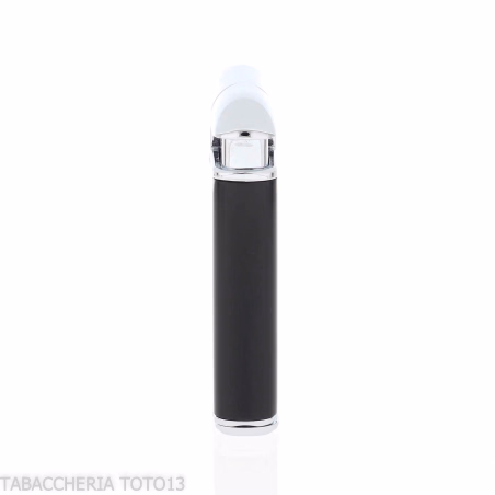 Accendino Colibrì Pacific nero e cromo con pressatabacco - Accendini