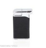 Briquet Colibrì Pacific noir et chrome avec inviolable - Briquets - Métal