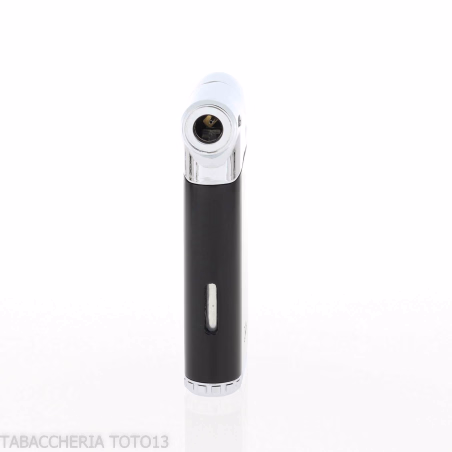 Accendino Colibrì Pacific nero e cromo con pressatabacco - Accendini
