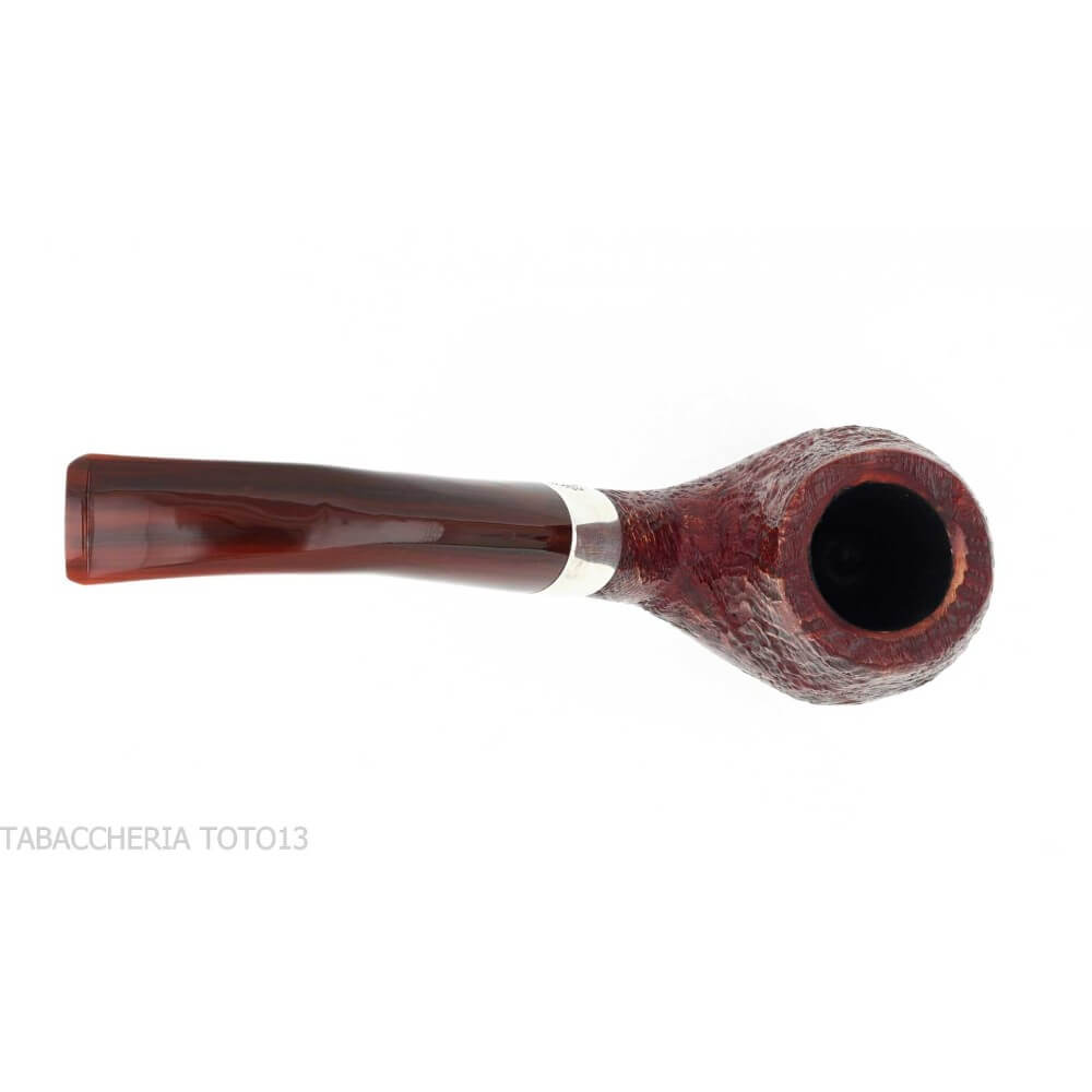 Peterson Irish Harp 68 bent brandy sandblasted fishtail - Peterson Of Doublin Pipe