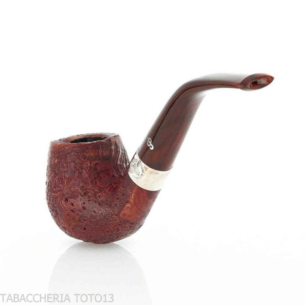 Peterson Irish Harp 68 bent brandy sandblasted fishtail - Peterson Of Doublin Pipe