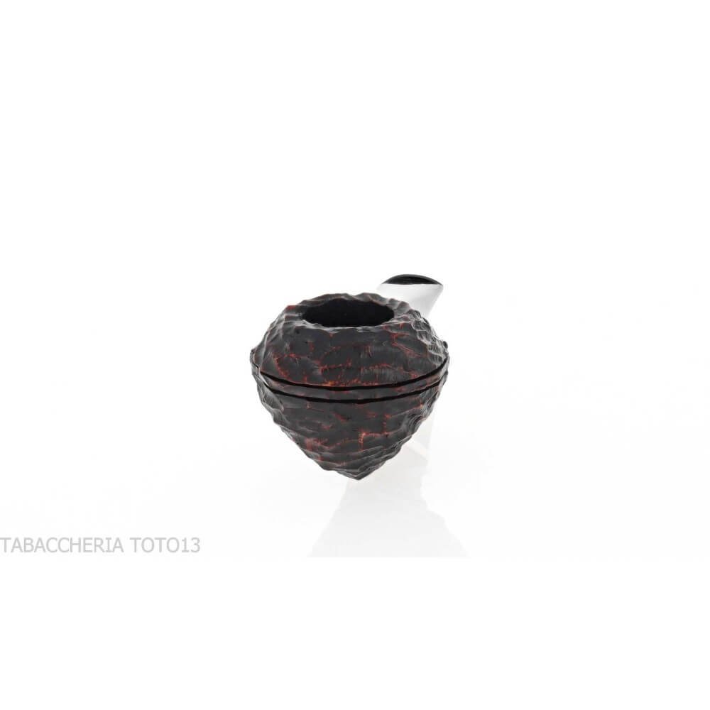 Peterson Junior straight Bulldog rusticated Fishtail - Peterson Of Doublin Pipe
