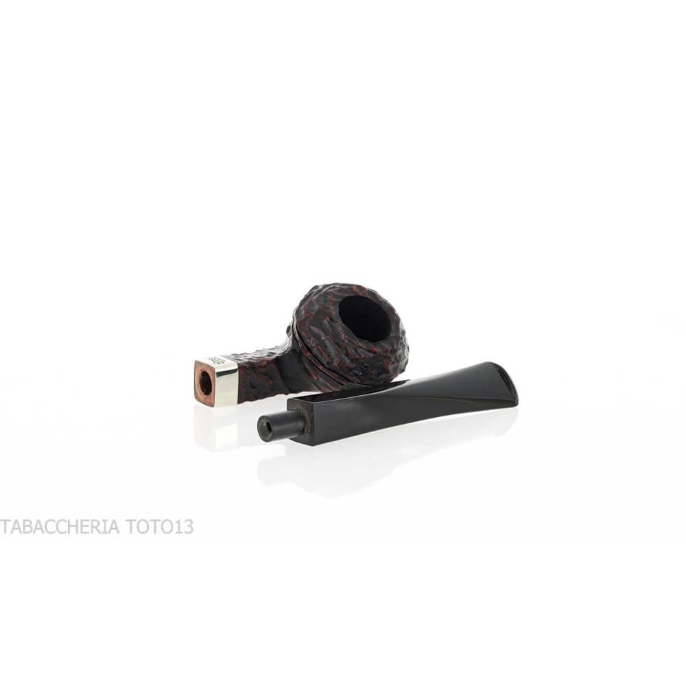 Peterson Junior straight Bulldog rusticated Fishtail - Peterson Of Doublin Pipe