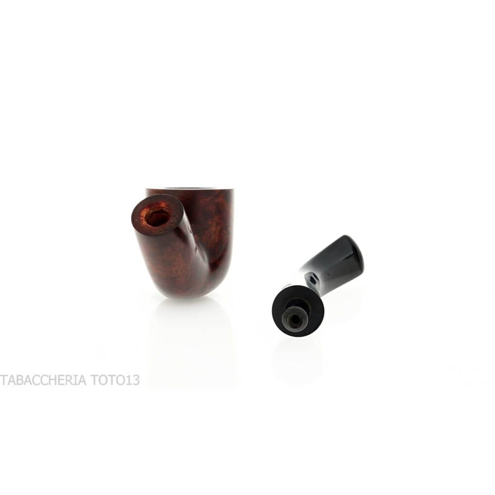 Peterson Aran 01 Bent Pot smooth Fishtail - Peterson Of Doublin Pipe