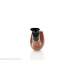 Curved Apple shaped tobacco pipe in light briar - Tobacco Pipes - Natural root