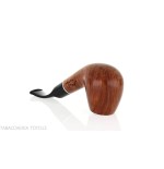 Pipa de tabaco curvada en forma de manzana en brezo claro-Pipa Milano