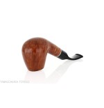 Pipa de tabaco curvada en forma de manzana en brezo claro-Pipa Milano